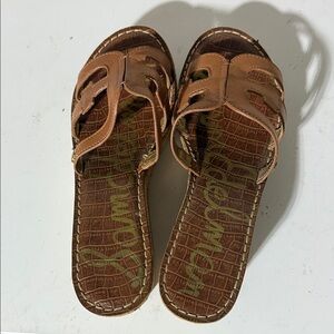 Sam Edelman Tan Slip-On Sandals